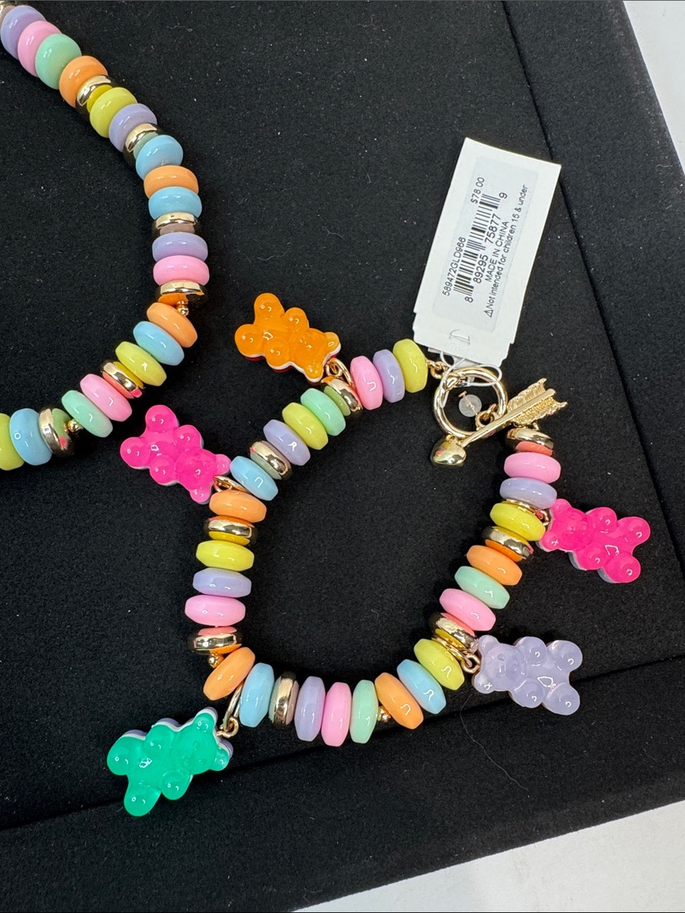 Betsey Johnson Gummy Bear Necklace & Matching Bracelet Set-- NWT - Picture 4 of 7